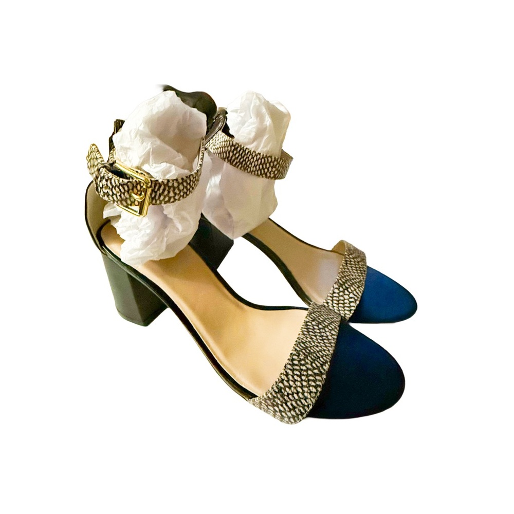 COLE HAAN Chic Clarette II Open Toe Summer Sandal Reptile Women’s Size 9 B - Picture 1 of 13
